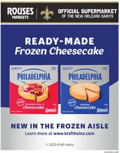 Preview of Rouses weekly ads valid from 14.01.2026 | Page: 10 | Products: Cream, Cheesecake