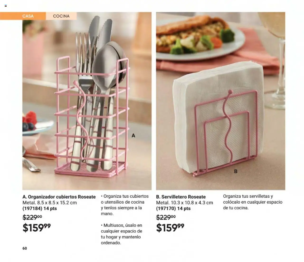 Nuevas ofertas de AVON válidas en toda la República Mexicana desde el 09.08.2025. ¡Encuentra las mejores ofertas en AVON - Casa & Estilo 13 2025! | Página: 62 | Productos: Organizador, Cocina, Servilletas, Servilletero