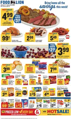 Preview of Food Lion weekly ads valid from 14.01.2026