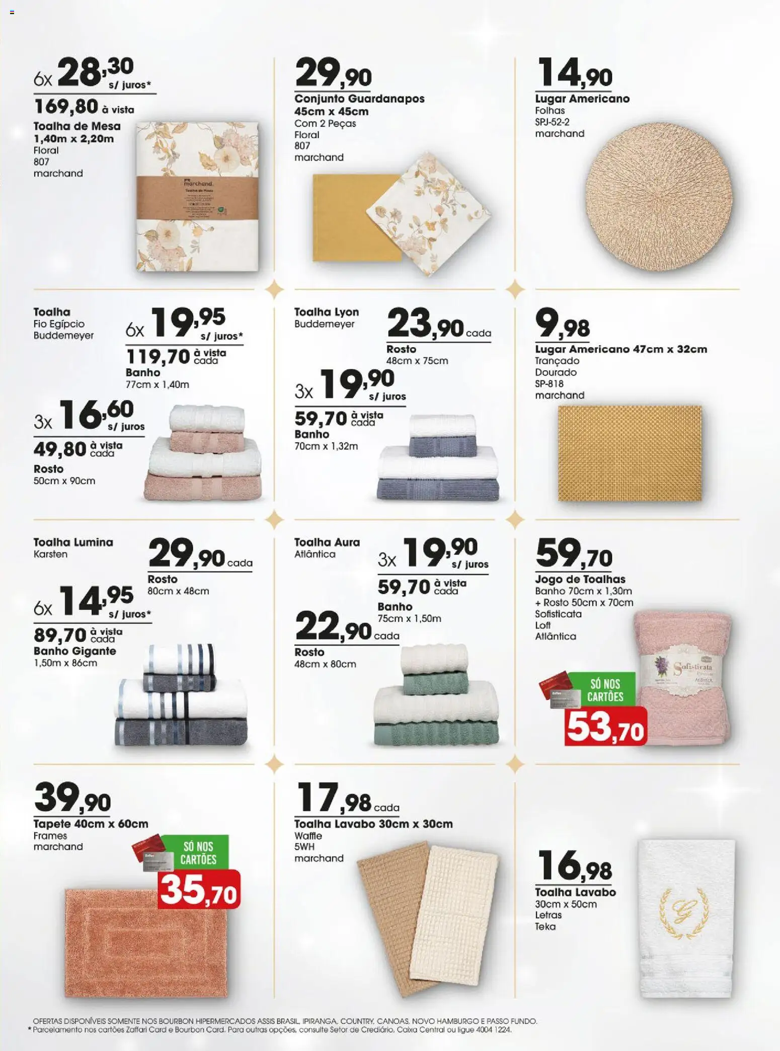 Zaffari Folheto - válido de 08.12.2025 | Página: 11 | Produtos: Caixa, Tapete, Toalha de mesa, Bourbon