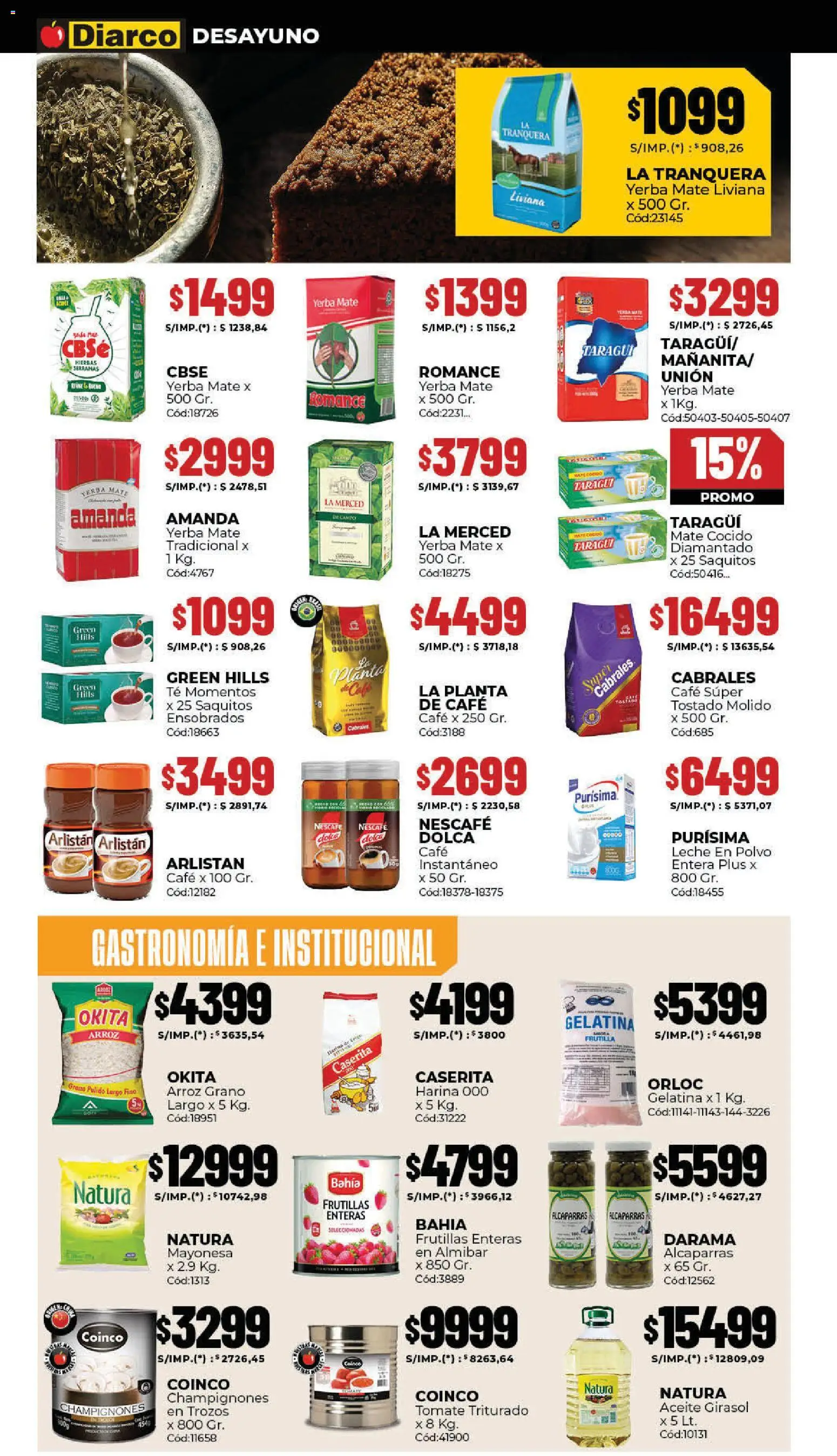 Diarco ofertas │ válido desde el 03.11.2025 | Página: 4 | Productos: Frutilla, Yerba, Té, Planta