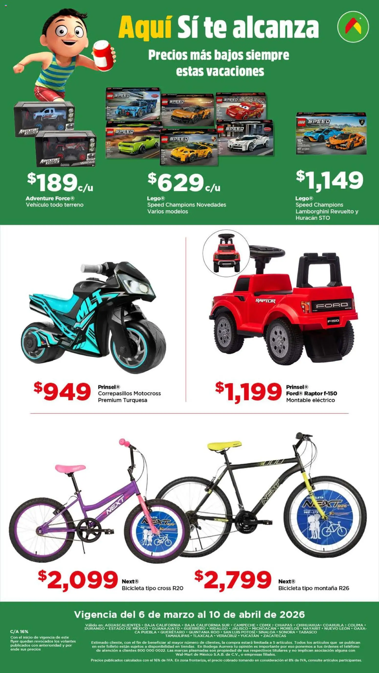 Nuevas ofertas de Bodega Aurrerá válidas en toda la República Mexicana desde el 06.03.2026. ¡Encuentra las mejores ofertas en Bodega Aurrerá folleto Llévate más productos al precios más bajo! | Página: 4 | Productos: Té, Teléfono