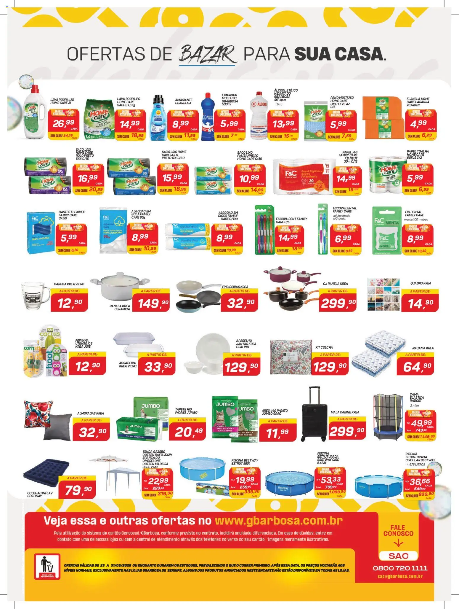 Gbarbosa Folheto - válido de 23.03.2026 | Página: 2 | Produtos: Escova, Panela, Papel higiênico, Disco