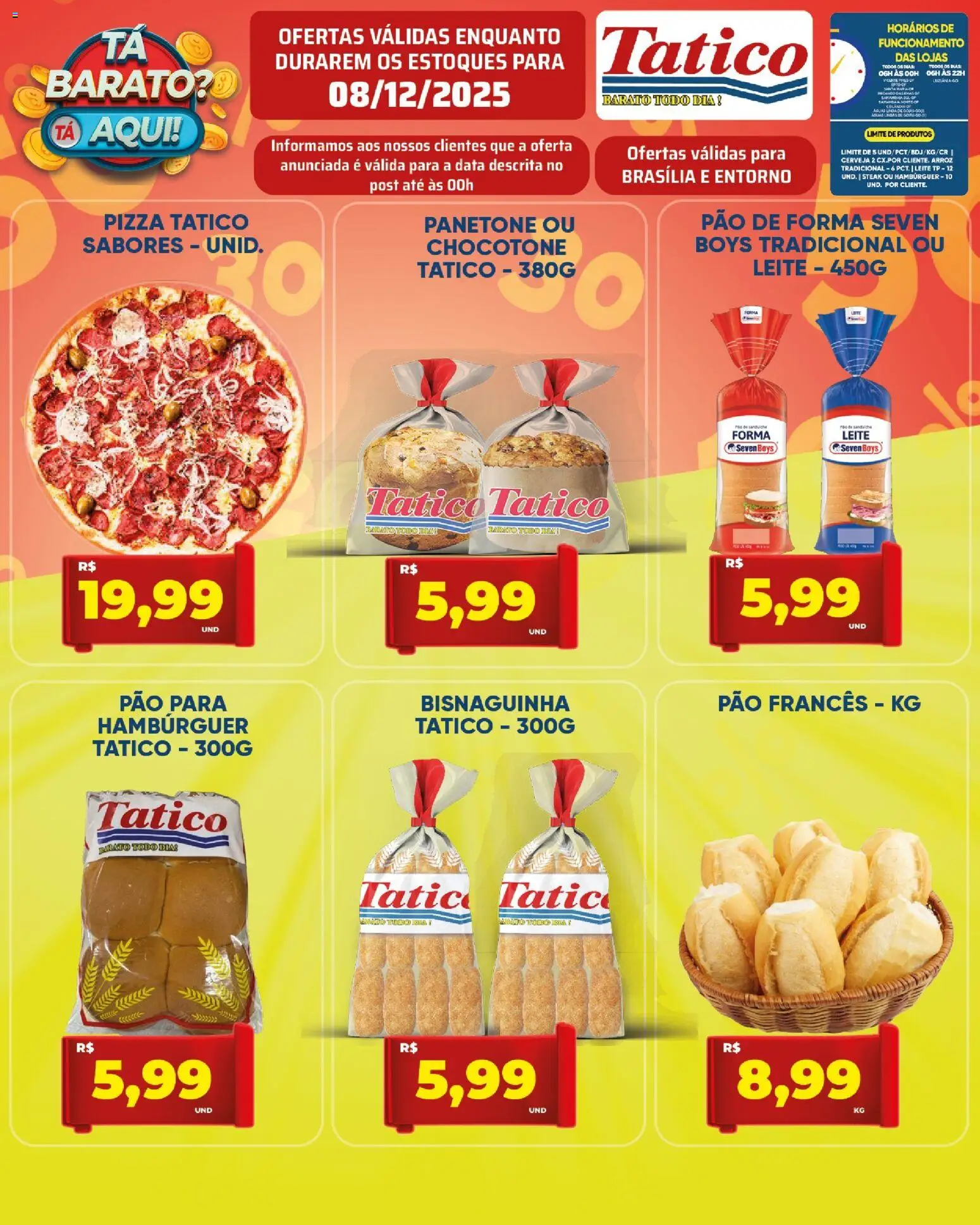 Tatico Folheto - válido de 09.12.2025 | Página: 26 | Produtos: Cerveja, Arroz, Hambúrguer, Panetone