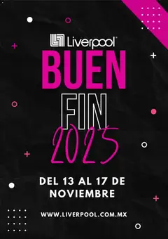 Vista previa de Liverpool Buen Fin aviso, nuevo folleto de la tienda, válido en México a partir del 24.10.2025