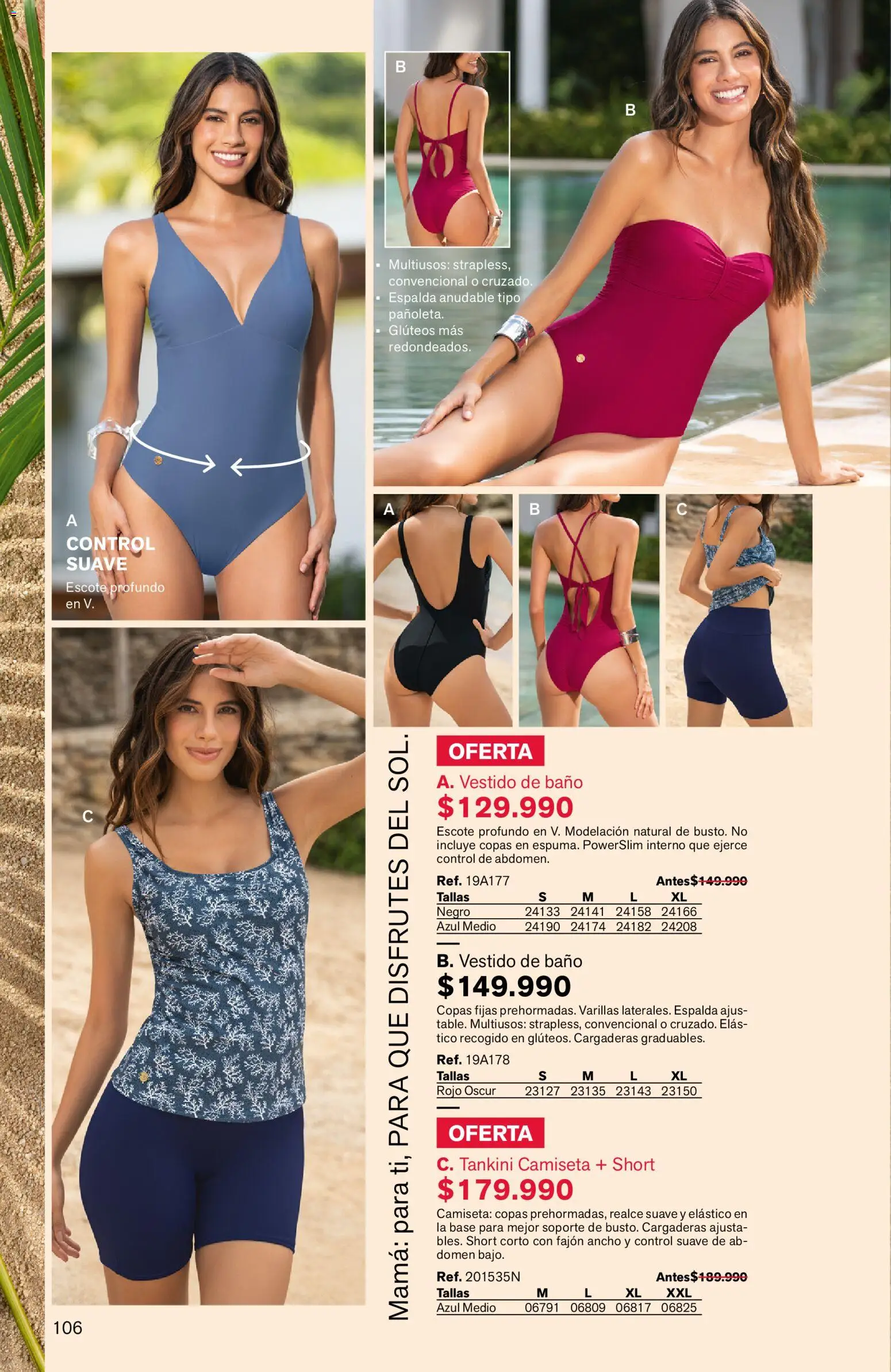 Leonisa revista - valida desde el 03.04.2026 | Página: 106 | Productos: Camiseta, Baño, Vestido, Vestido de baño