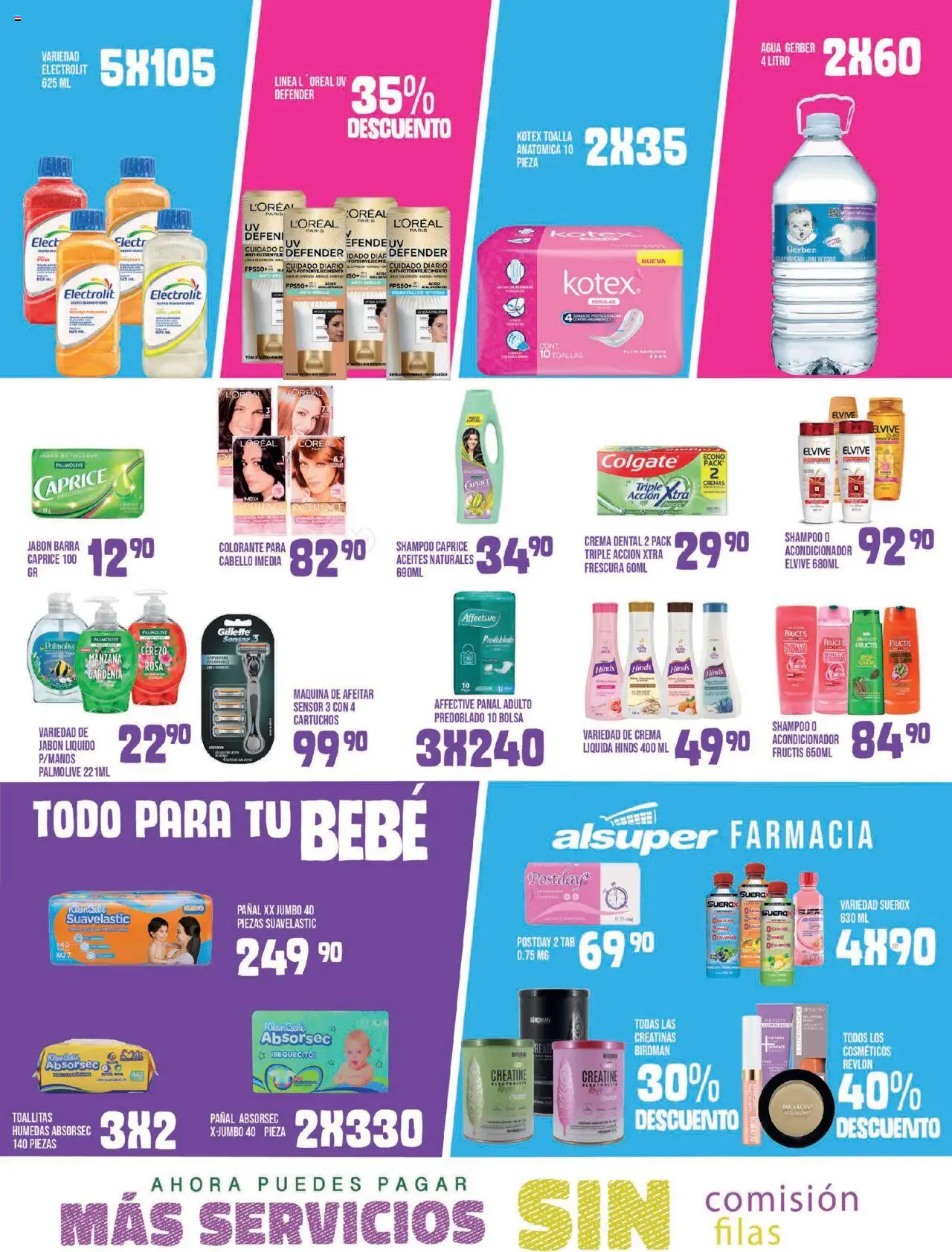 Nuevas ofertas de Alsuper válidas en toda la República Mexicana desde el 01.08.2025. ¡Encuentra las mejores ofertas en Alsuper - Folleto - Laguna! | Página: 4 | Productos: Bolsa, Manzana, Toalla, Acondicionador