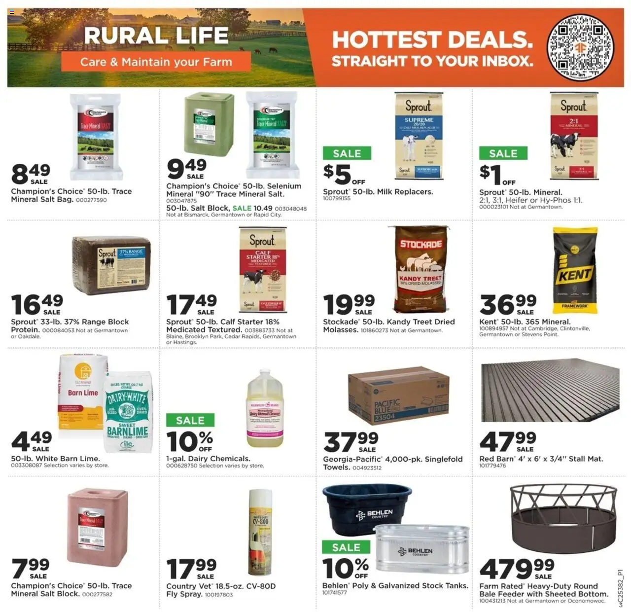 Mills Fleet Farm Rural Life - valid from 18.09.2025 | Page: 3 | Products: Milk, Starter, Lime, Oven