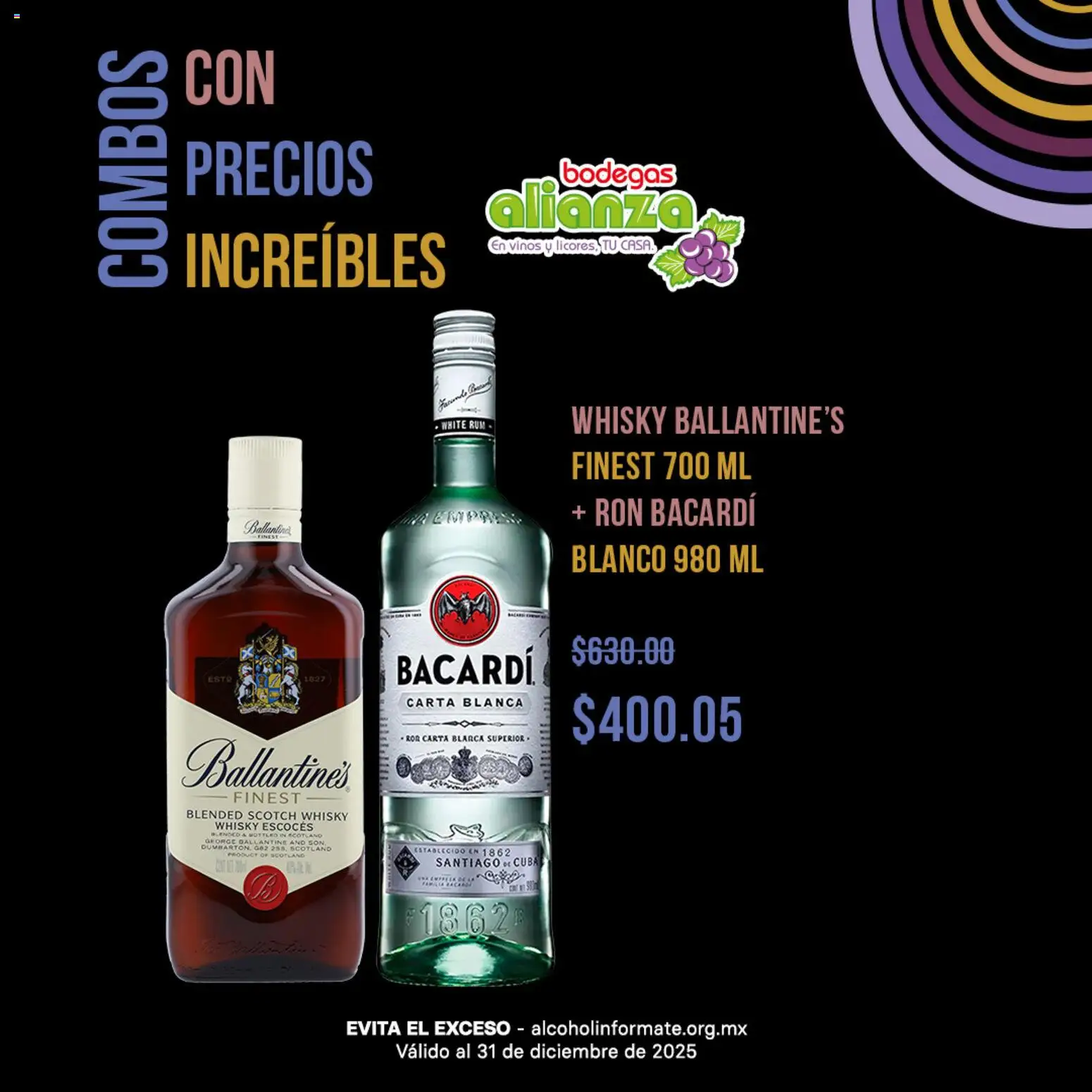 Nuevas ofertas de Bodegas Alianza válidas en toda la República Mexicana desde el 28.12.2025. ¡Encuentra las mejores ofertas en Bodegas Alianza catálogo Combos con precios increíbles! | Página: 2 | Productos: Whisky