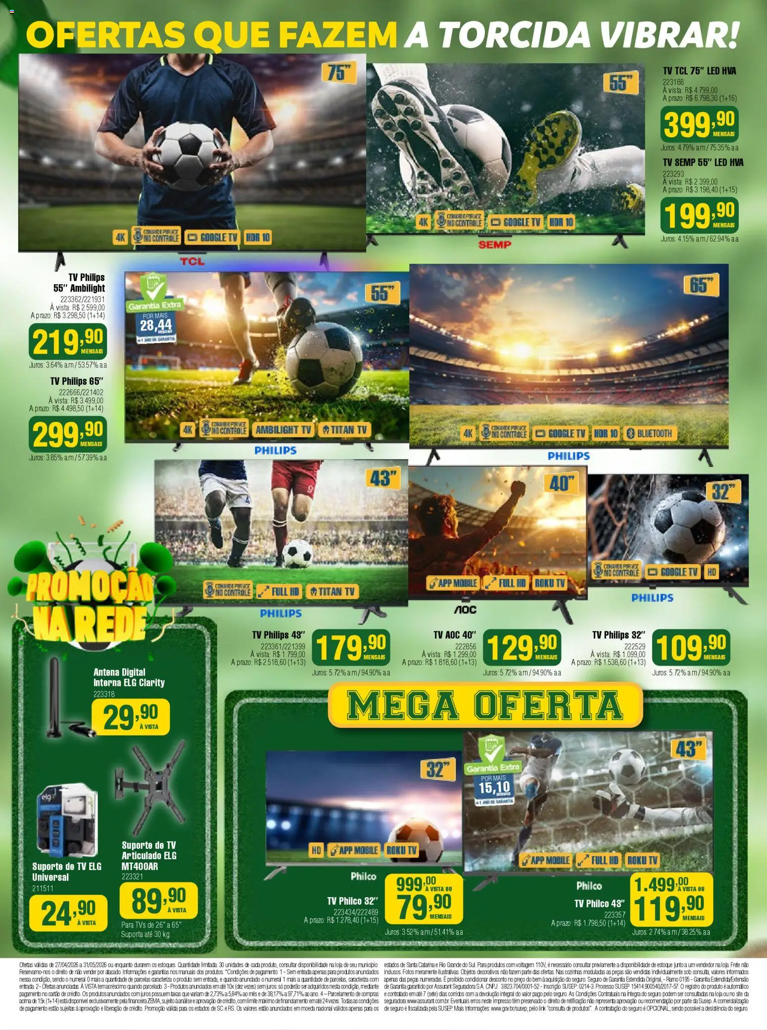 Berlanda Folheto - válido de 27.04.2026 | Página: 24 | Produtos: Antena, suporte de TV, Tv