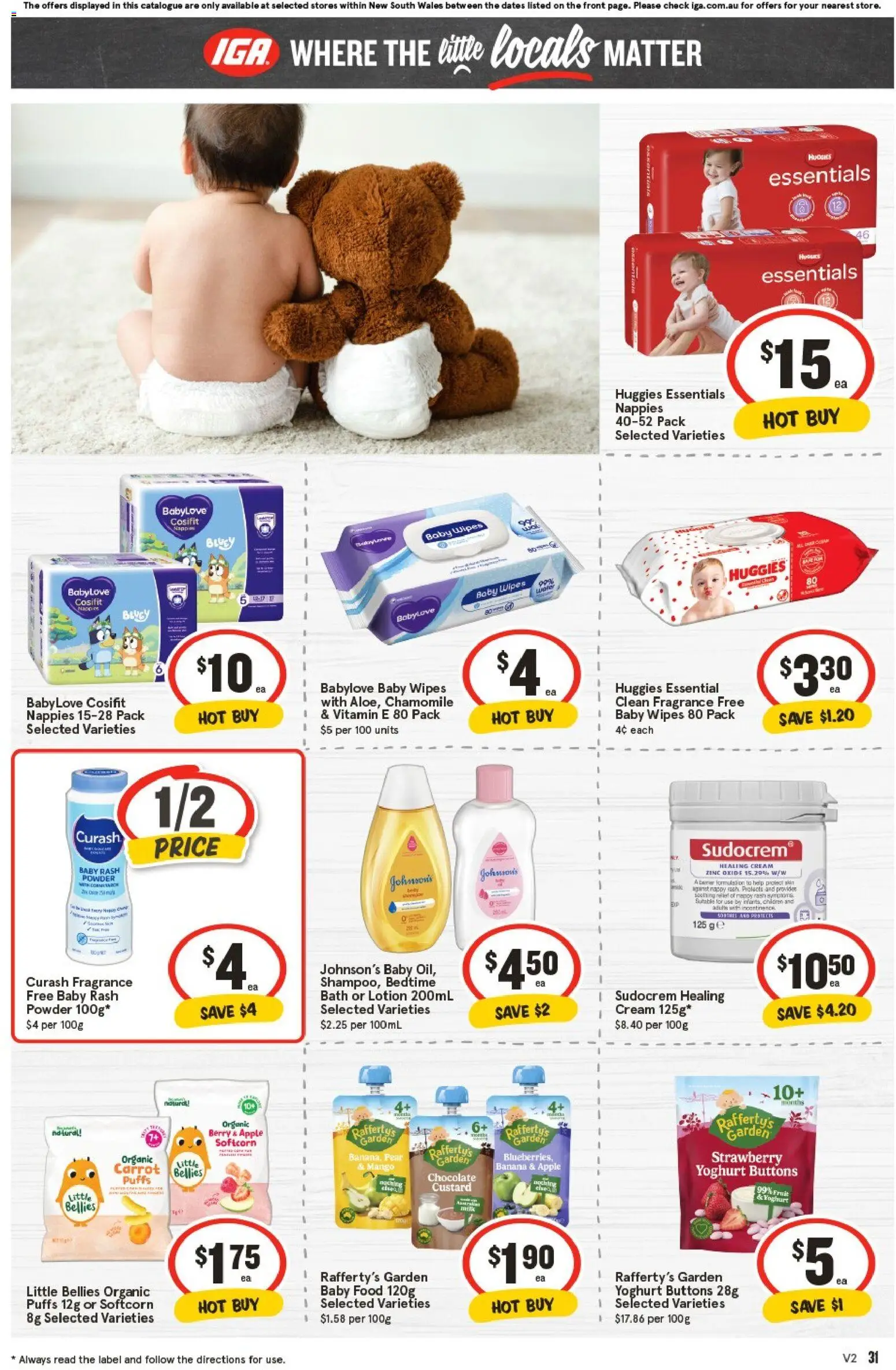 IGA catalogue - valid from 05.11.2025 | Page: 31 | Products: Chocolate, Nappies, Mango, Zinc