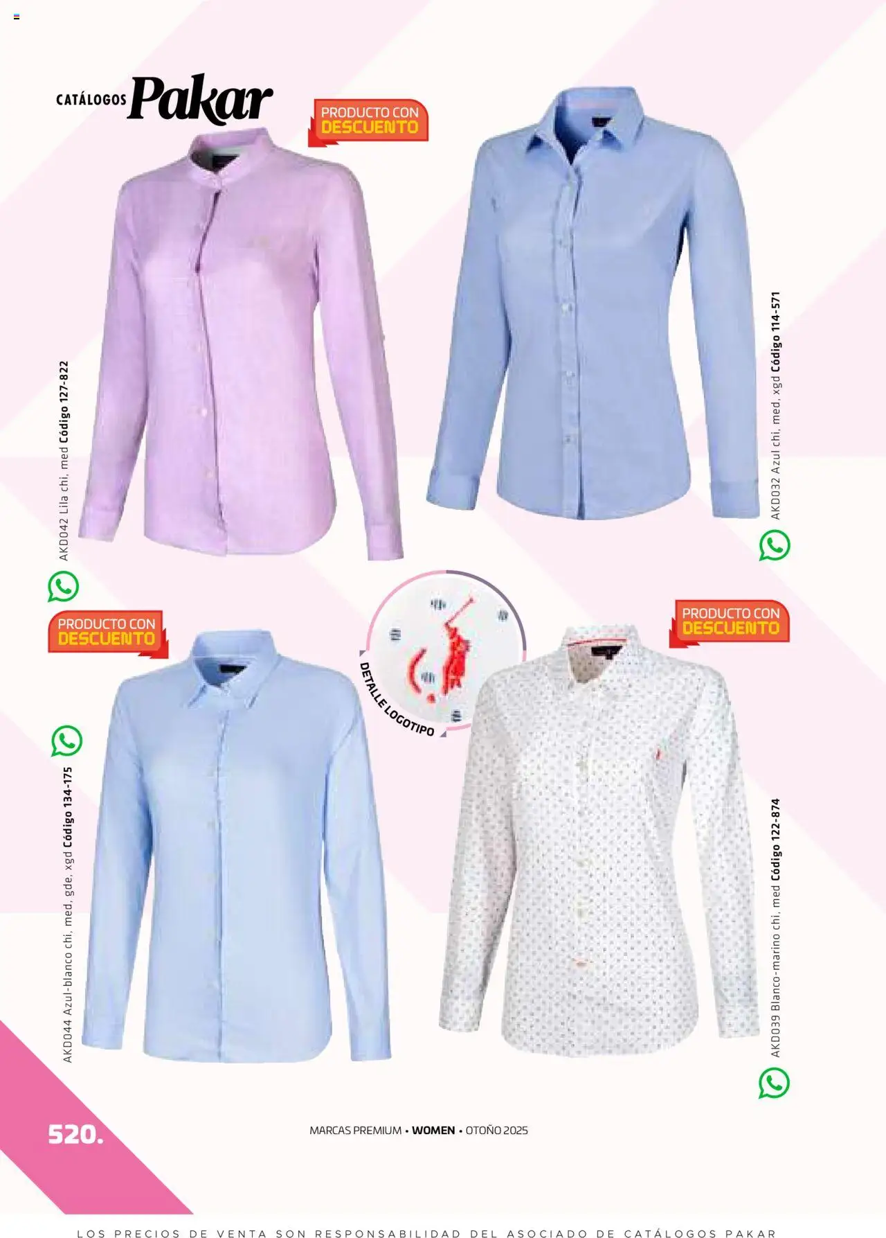Nuevas ofertas de SC Pakar válidas en toda la República Mexicana desde el 29.08.2025. ¡Encuentra las mejores ofertas en SC Pakar - Catálogo Otoño Women! | Página: 520