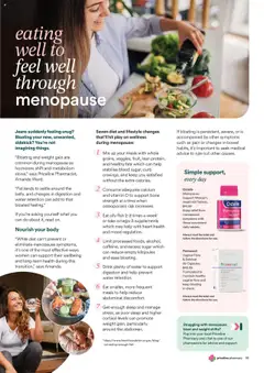 Preview of Priceline Pharmacy Anything Menopause Magazine - valid from 02.10.2025 | Page: 15 | Products: Fish, Water, Tablets, Vitamin