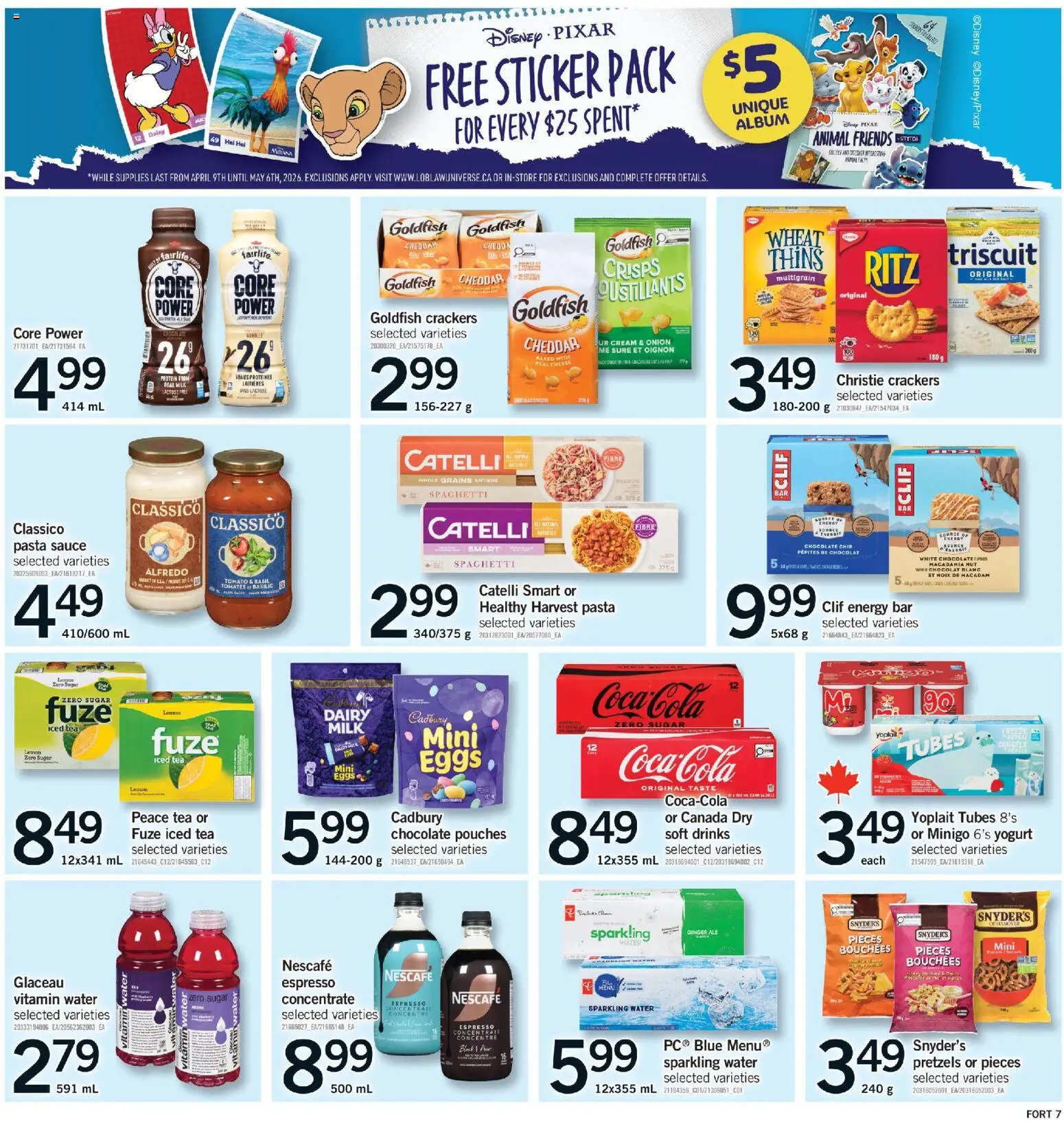 Fortinos flyer valid from 30.04.2026 | Page: 8 | Products: Pasta, Milk, Eggs, Chocolate