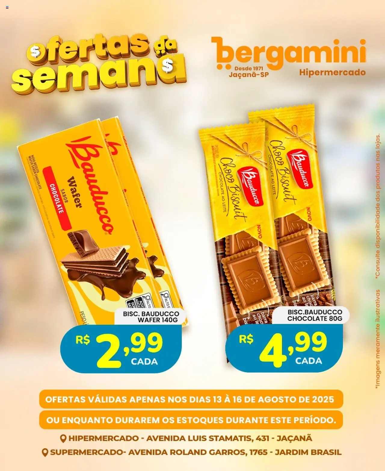 Supermercado Bergamini Folheto - válido de 13.08.2025 | Página: 21 | Produtos: Leite, Chocolate