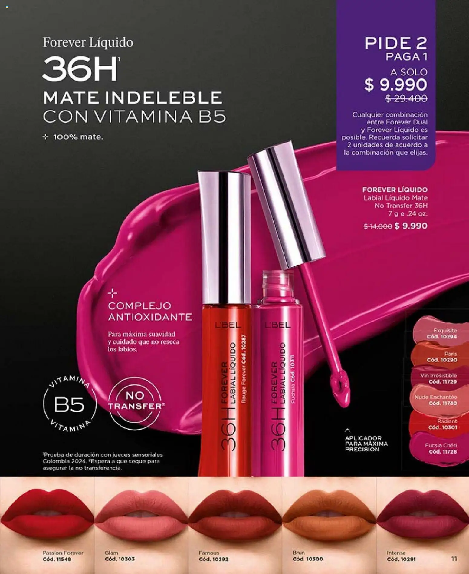 Catálogo L'Bel Campaña2x │ válido desde el 16.01.2026 | Página: 11 | Productos: Mate, Labial