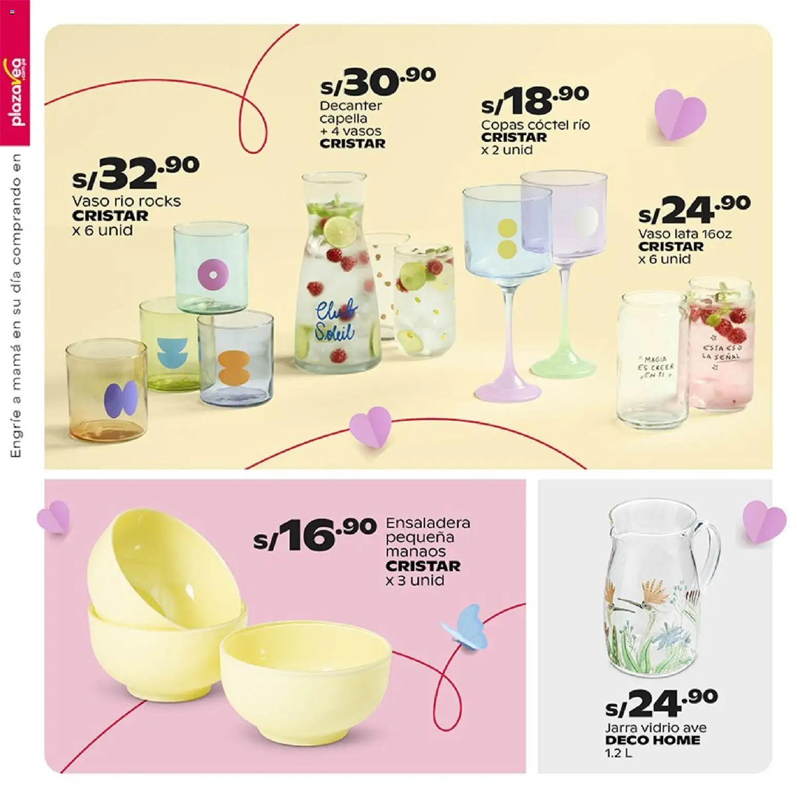 Catálogo Plaza Vea válido desde 27.04.2026 | Página: 24 | Productos: Vasos
