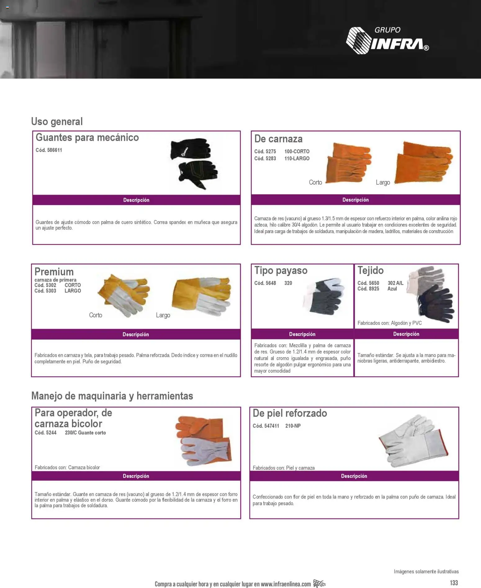 Nuevas ofertas de Infra válidas en toda la República Mexicana desde el 28.01.2026. ¡Encuentra las mejores ofertas en Infra catálogo Industrial protection! | Página: 17 | Productos: Guantes, Res, Algodón, Guante