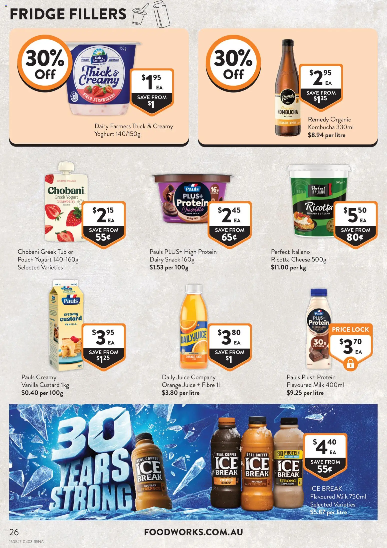 Foodworks catalogue - valid from 04.03.2026 | Page: 26 | Products: Milk, Chocolate, Ginger, Fridge