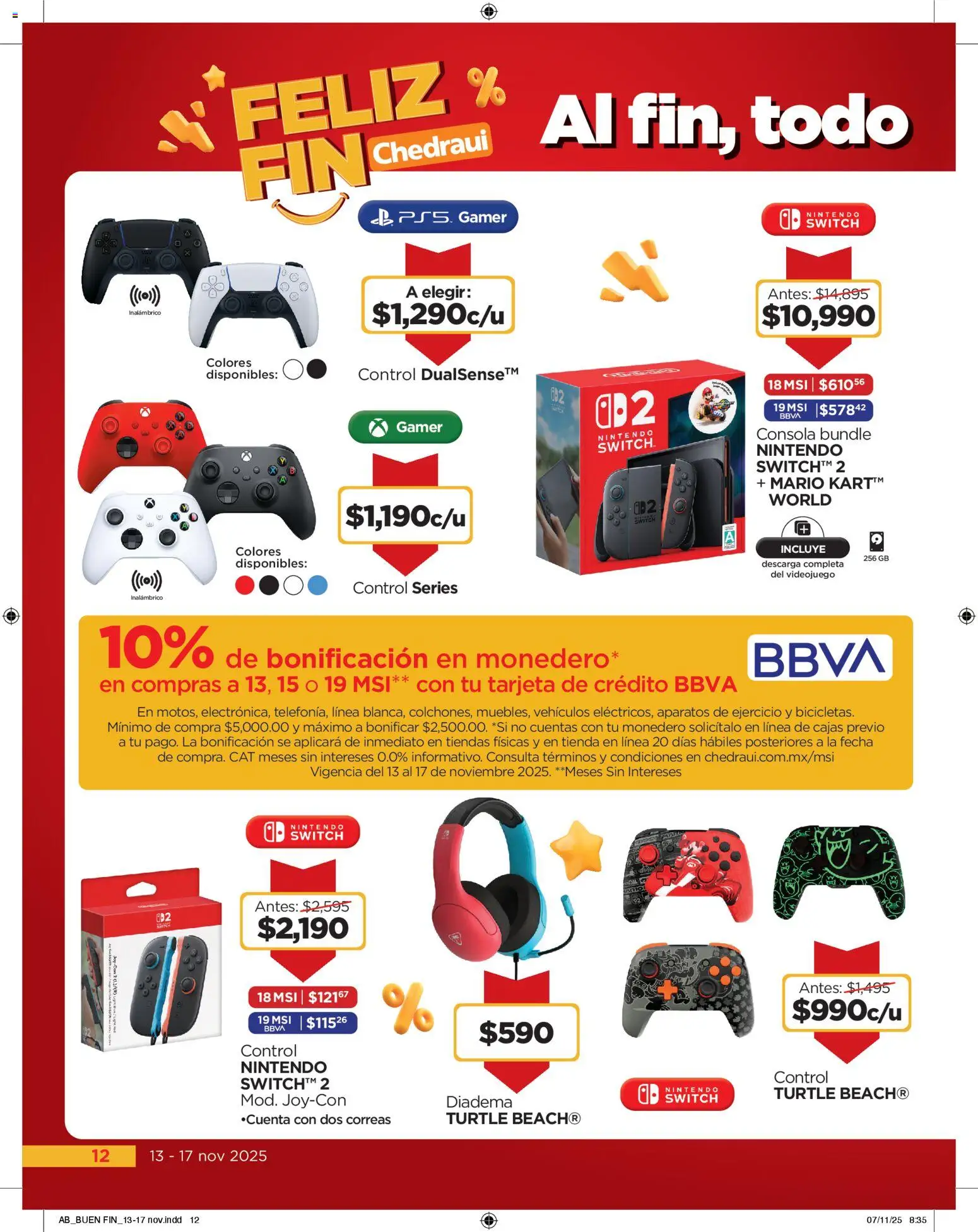 Nuevas ofertas de Chedraui válidas en toda la República Mexicana desde el 13.11.2025. ¡Encuentra las mejores ofertas en Chedraui Buen Fin! | Página: 12 | Productos: Monedero