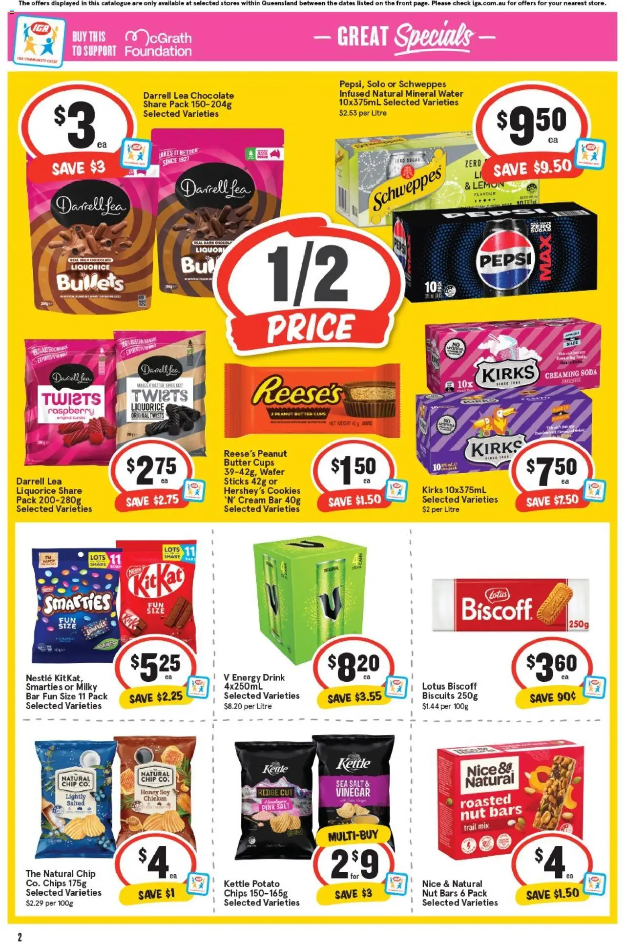IGA catalogue - valid from 17.09.2025 | Page: 5 | Products: Energy drink, Pepsi, Sugar, Weight