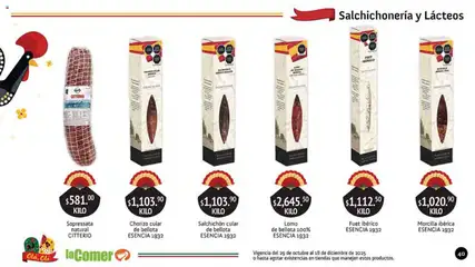 Vista previa de La Comer folleto Olá, Olé, nuevo folleto de la tienda, válido en México a partir del 29.10.2025 | Página: 40 | Productos: Chorizo