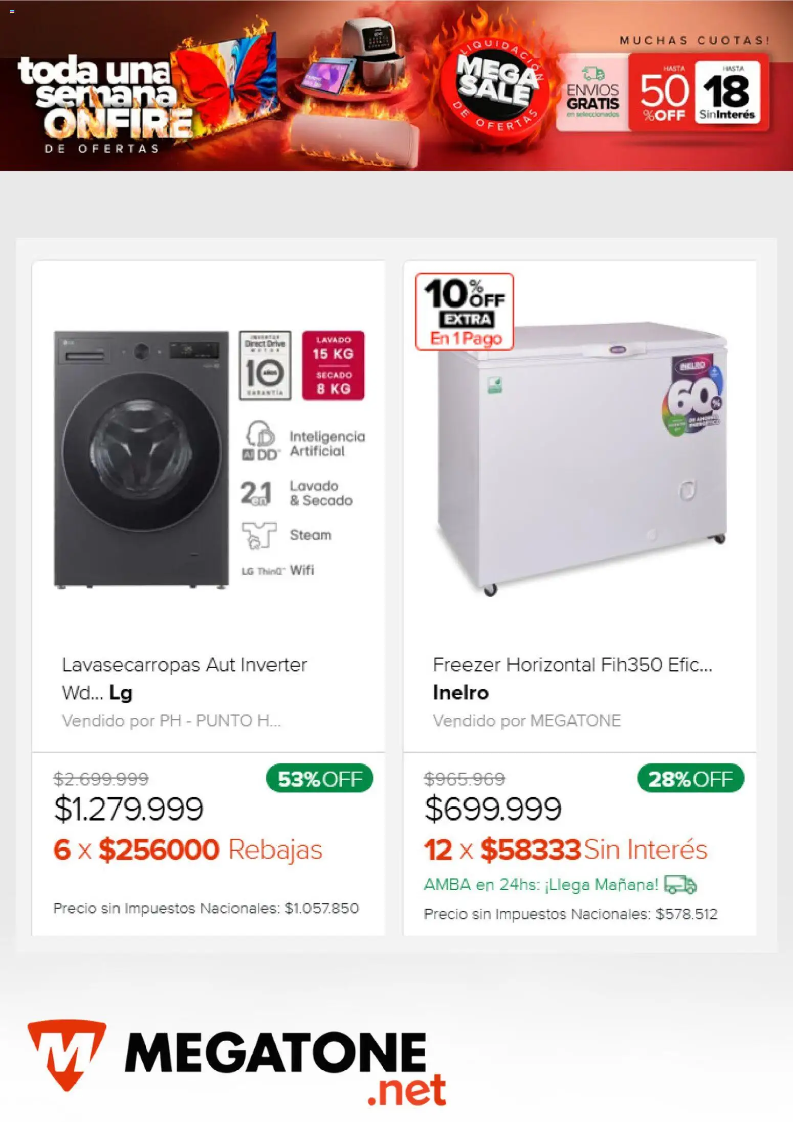 Megatone catálogo │ válido desde el 26.02.2026 | Página: 4 | Productos: Freezer