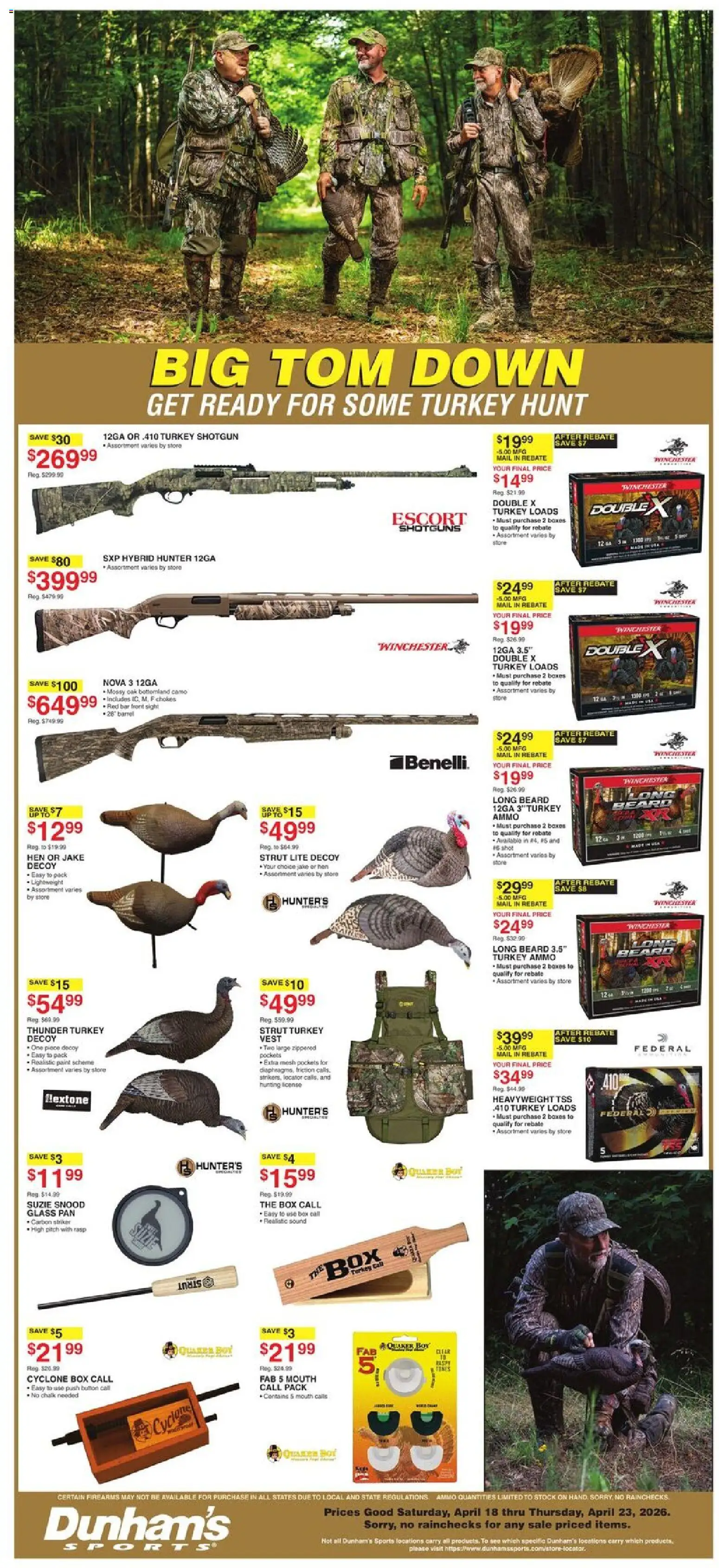 Dunham's Sports Weekly Ad - valid from 18.04.2026 | Page: 9 | Products: Box, Shotgun, Vest, Ammo