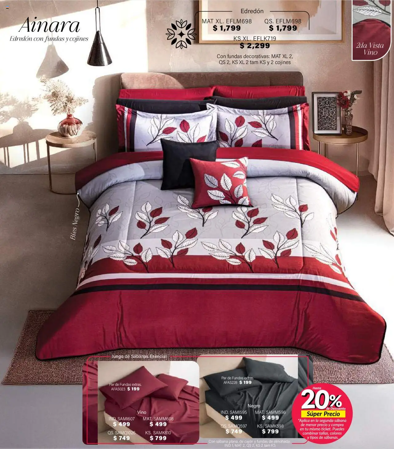 Nuevas ofertas de Colchas Concord válidas en toda la República Mexicana desde el 01.08.2025. ¡Encuentra las mejores ofertas en Colchas Concord - Catálogo! | Página: 63 | Productos: Juego, Almohada, Vino, Sabanas