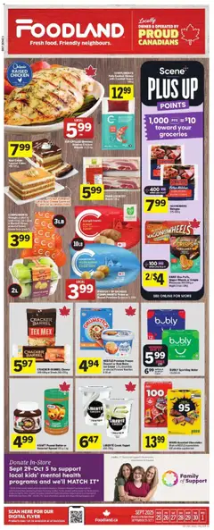 Preview of Foodland weekly flyer / circulaire from shop Foodland valid from 25.09.2025