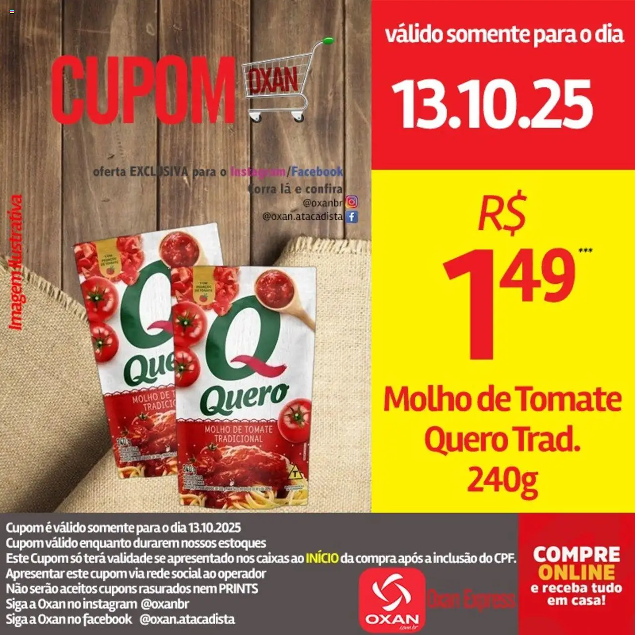 Oxan Atacadista Folheto - válido de 13.10.2025 | Página: 20 | Produtos: Molho de tomate