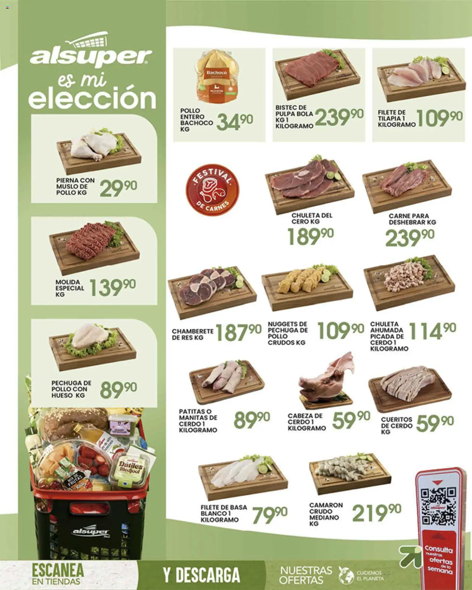 Nuevas ofertas de Alsuper válidas en toda la República Mexicana desde el 21.04.2026. ¡Encuentra las mejores ofertas en Alsuper folleto Zacatecas! | Página: 8 | Productos: Pollo, Cerdo, Res