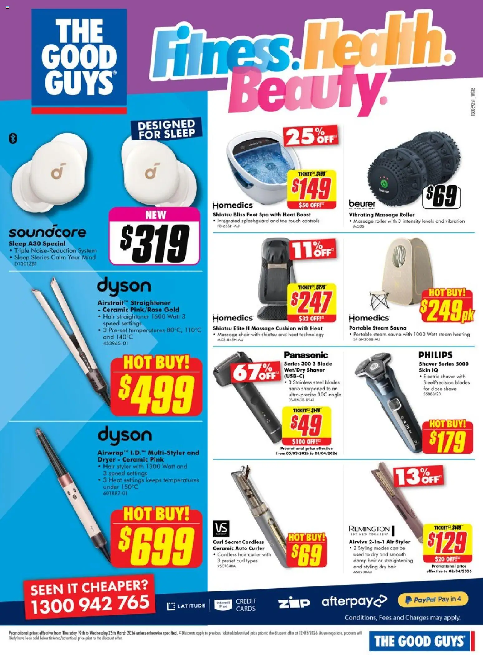 The Good Guys catalogue - valid from 18.03.2026 | Page: 14 | Products: Chair, Cushion, Nano, Hair straightener