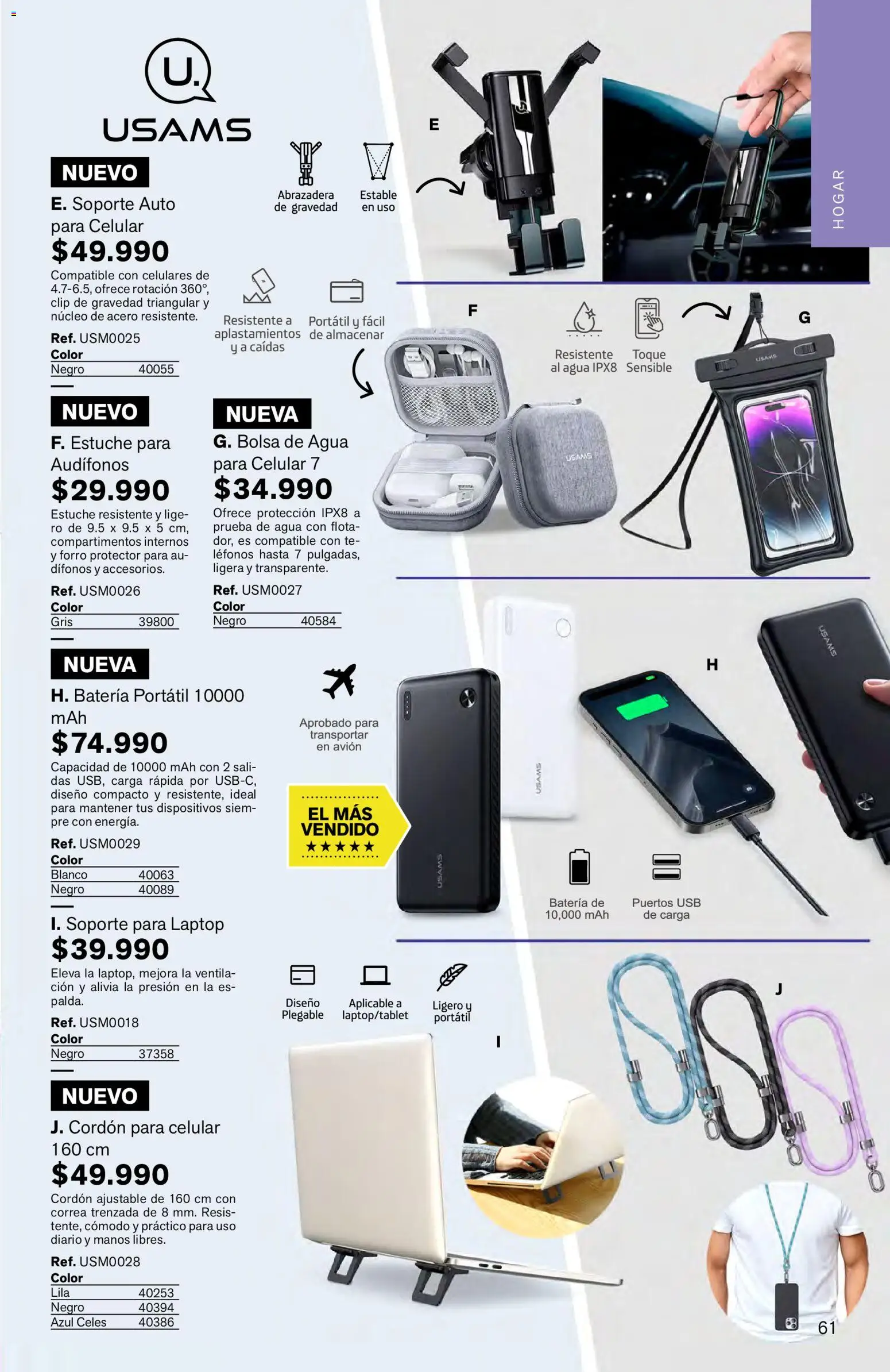 Leonisa revista - valida desde el 16.03.2026 | Página: 61 | Productos: Agua, Té, Usb, Laptop