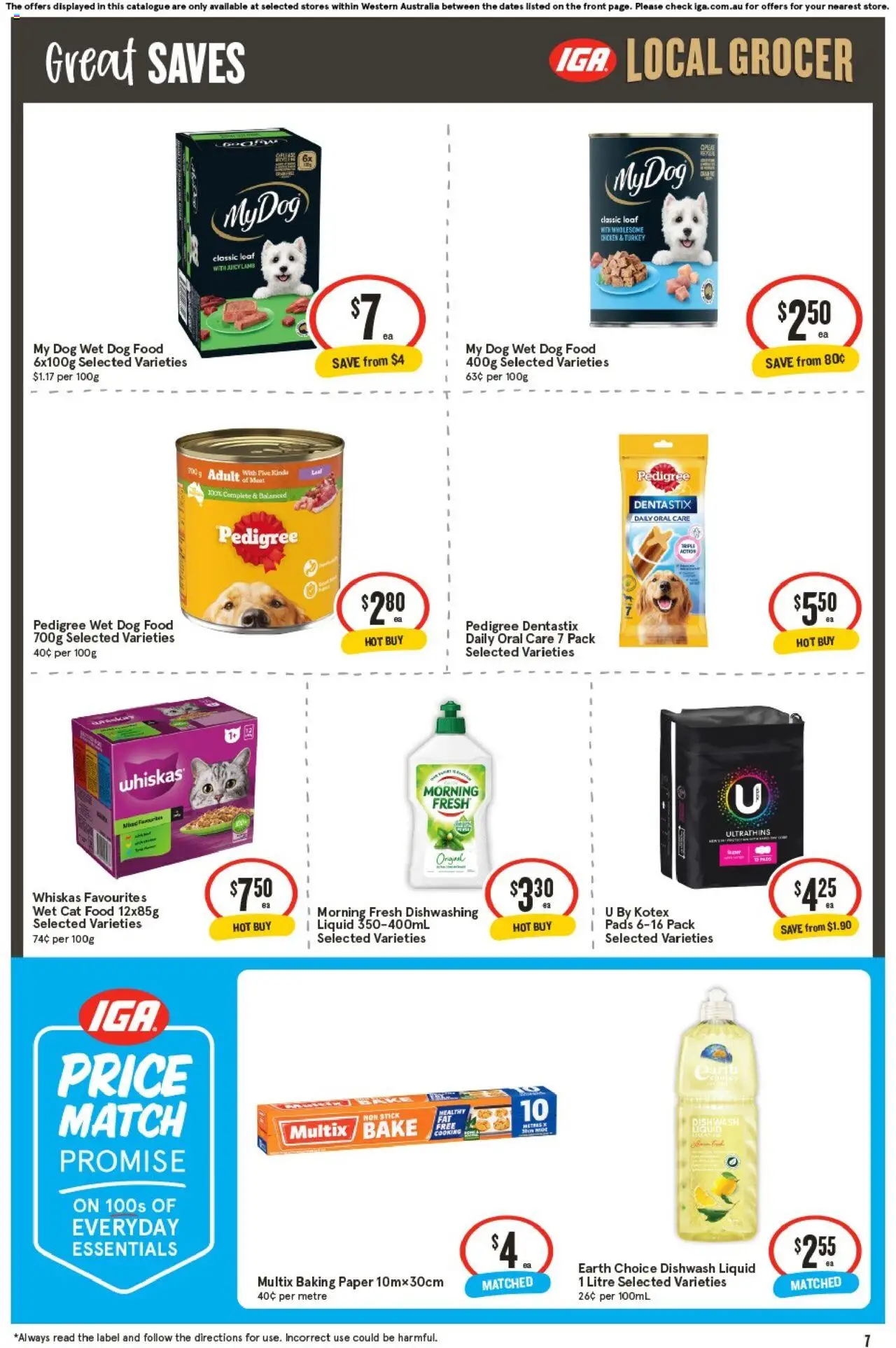 IGA catalogue - valid from 22.10.2025 | Page: 7 | Products: Lamb, Meat, Dog food, Turkey