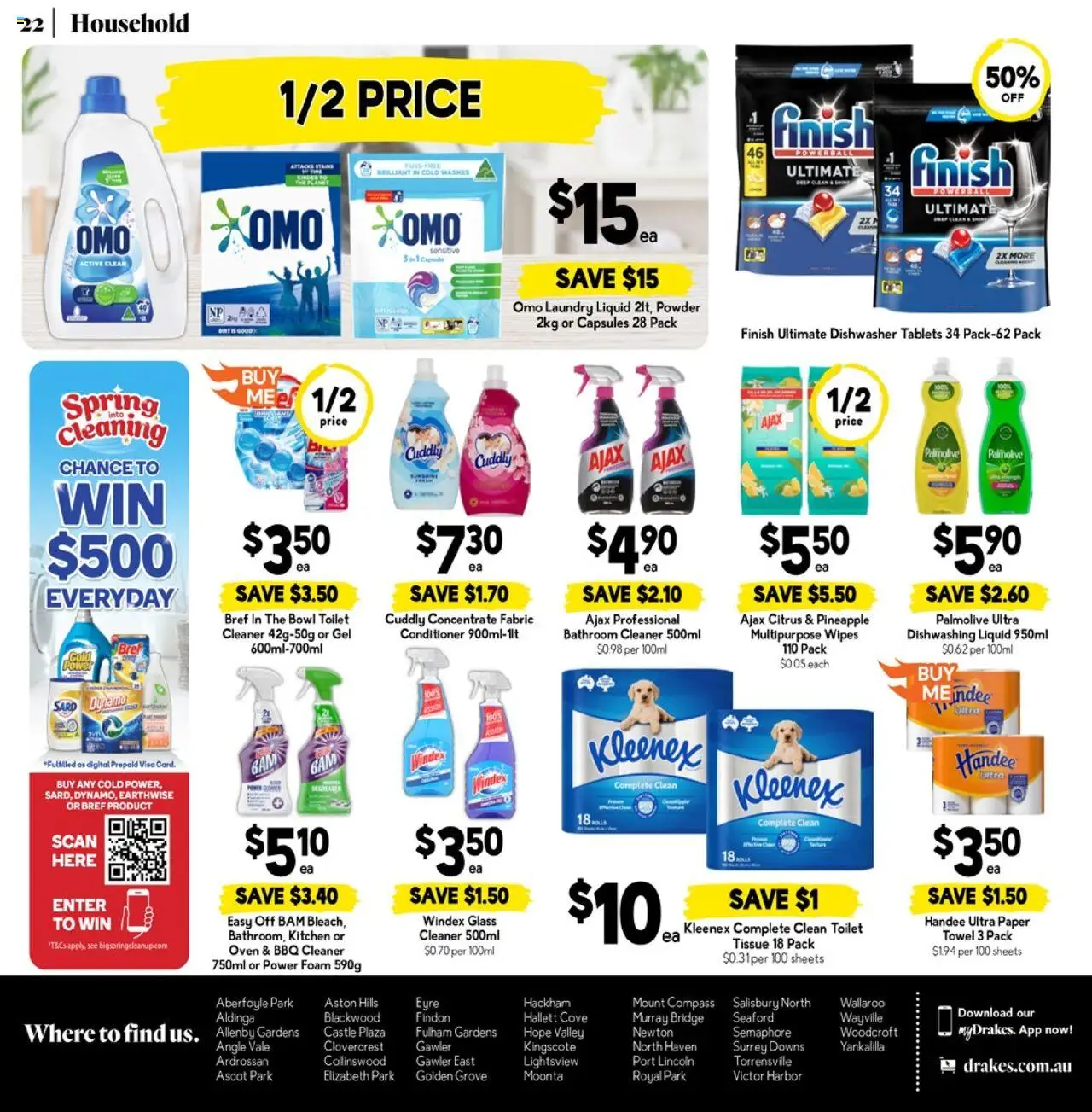 Drakes catalogue - valid from 15.10.2025 | Page: 22 | Products: Powder, Conditioner, Dishwasher tablets, Tablets