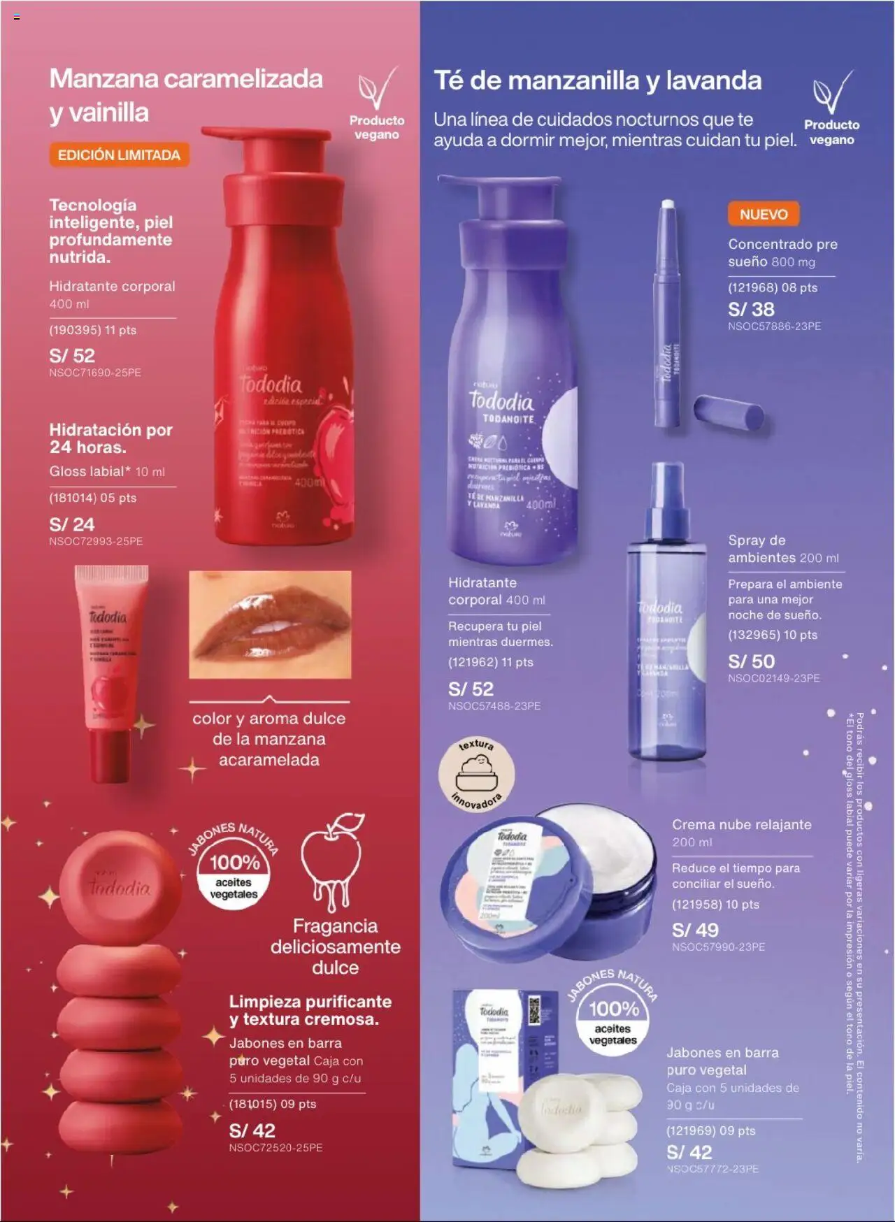 Catálogo Natura válido desde 03.10.2025 | Página: 135 | Productos: Caja, Té, Crema, Fragancia