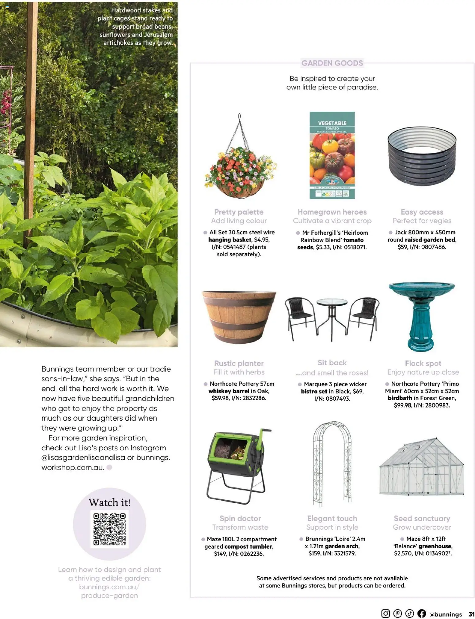 Bunnings Warehouse catalogue - valid from 01.01.2026 | Page: 31 | Products: Plant, Compost, Whiskey, Watch