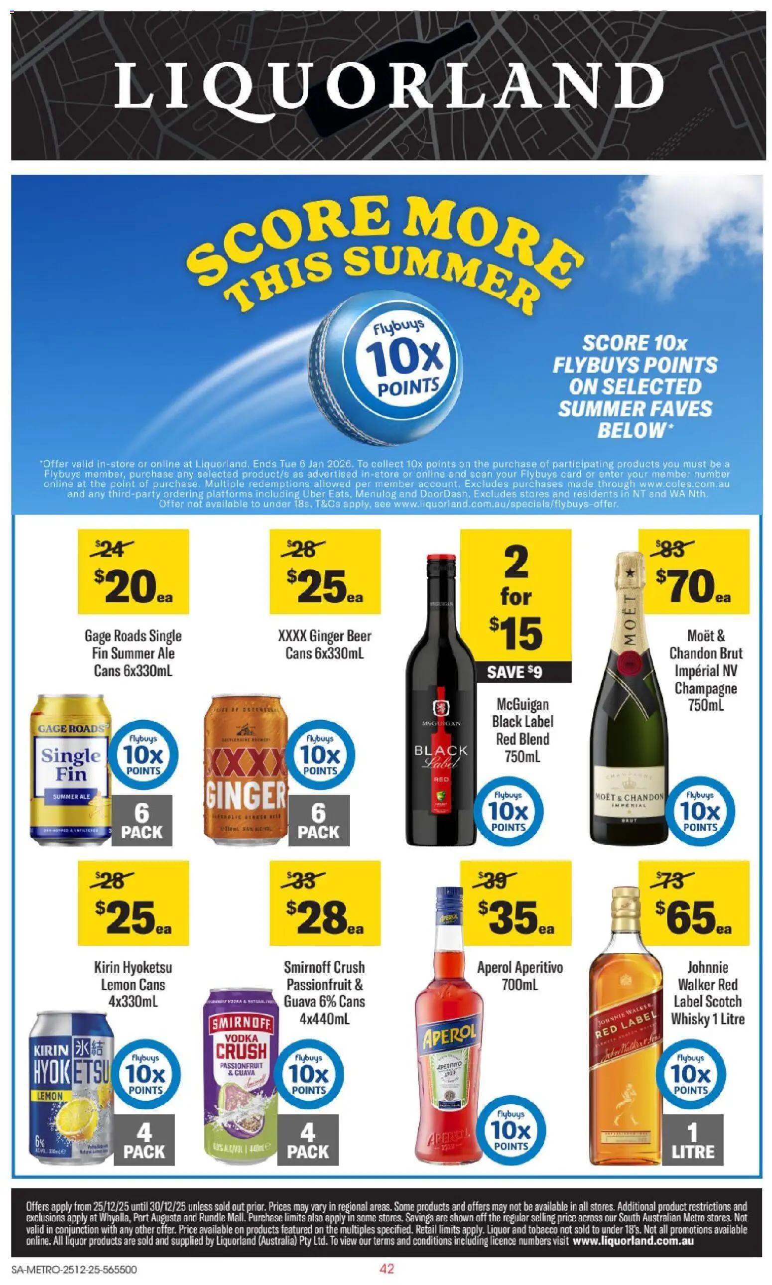 Liquorland catalogue - valid from 25.12.2025 | Page: 1 | Products: Beer, Passionfruit, Lemon, Scotch
