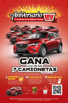 Nuevas ofertas de Casa Ley válidas en toda la República Mexicana desde el 06.09.2025. ¡Encuentra las mejores ofertas en Casa Ley - Folleto - Gana una de las 7 camionetas por aniversario! | Página: 1 | Productos: Radio
