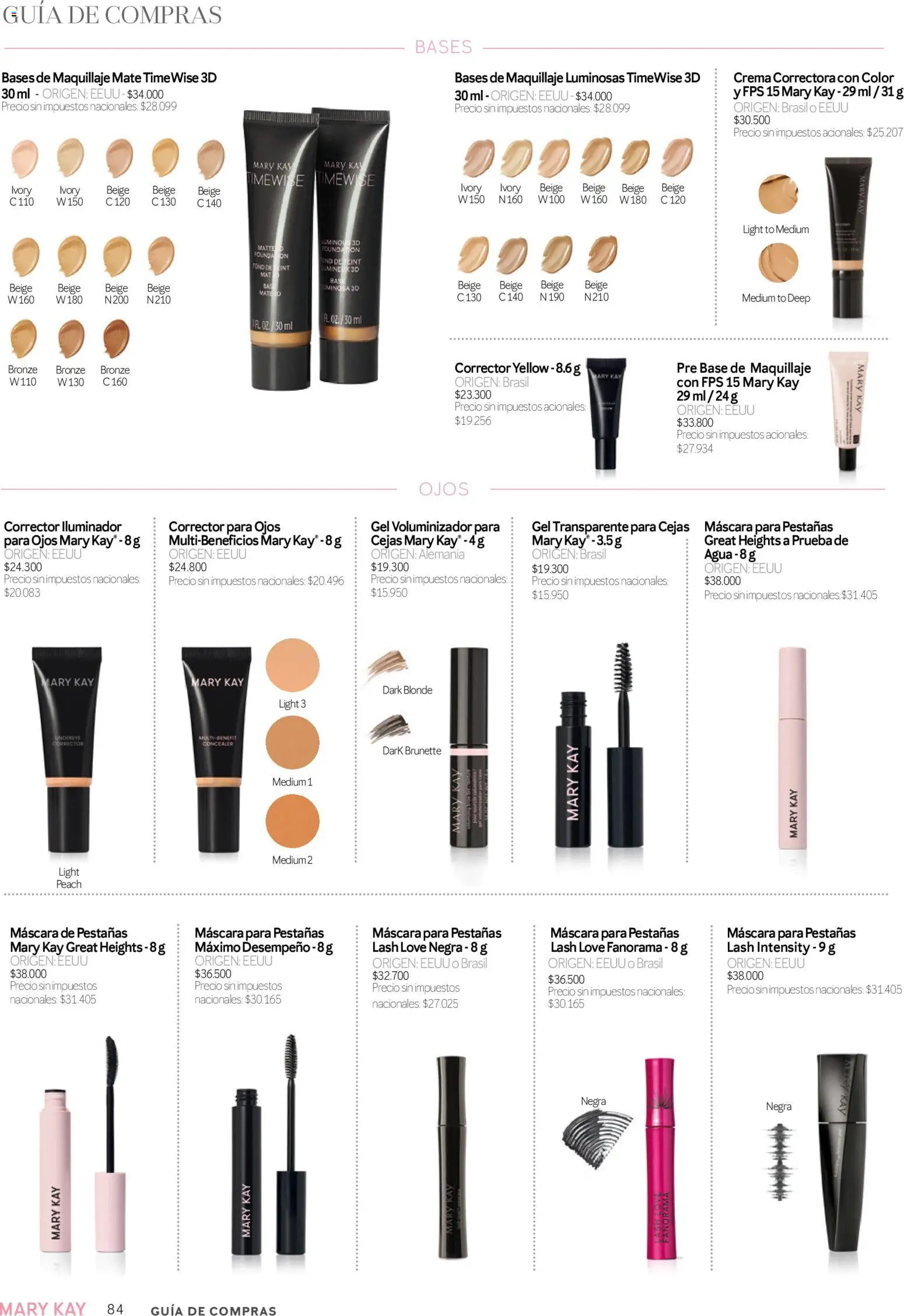 Mary Kay catálogo │ válido desde el 01.03.2026 | Página: 84 | Productos: Mate, Base de maquillaje, Pre base, Agua