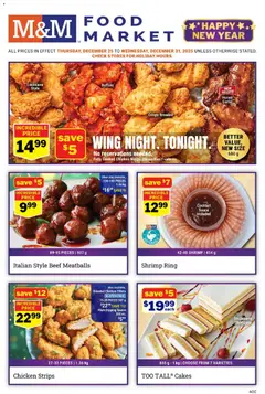 Preview of M&M Food Market weekly flyer / circulaire from shop M&M Food Market valid from 25.12.2025