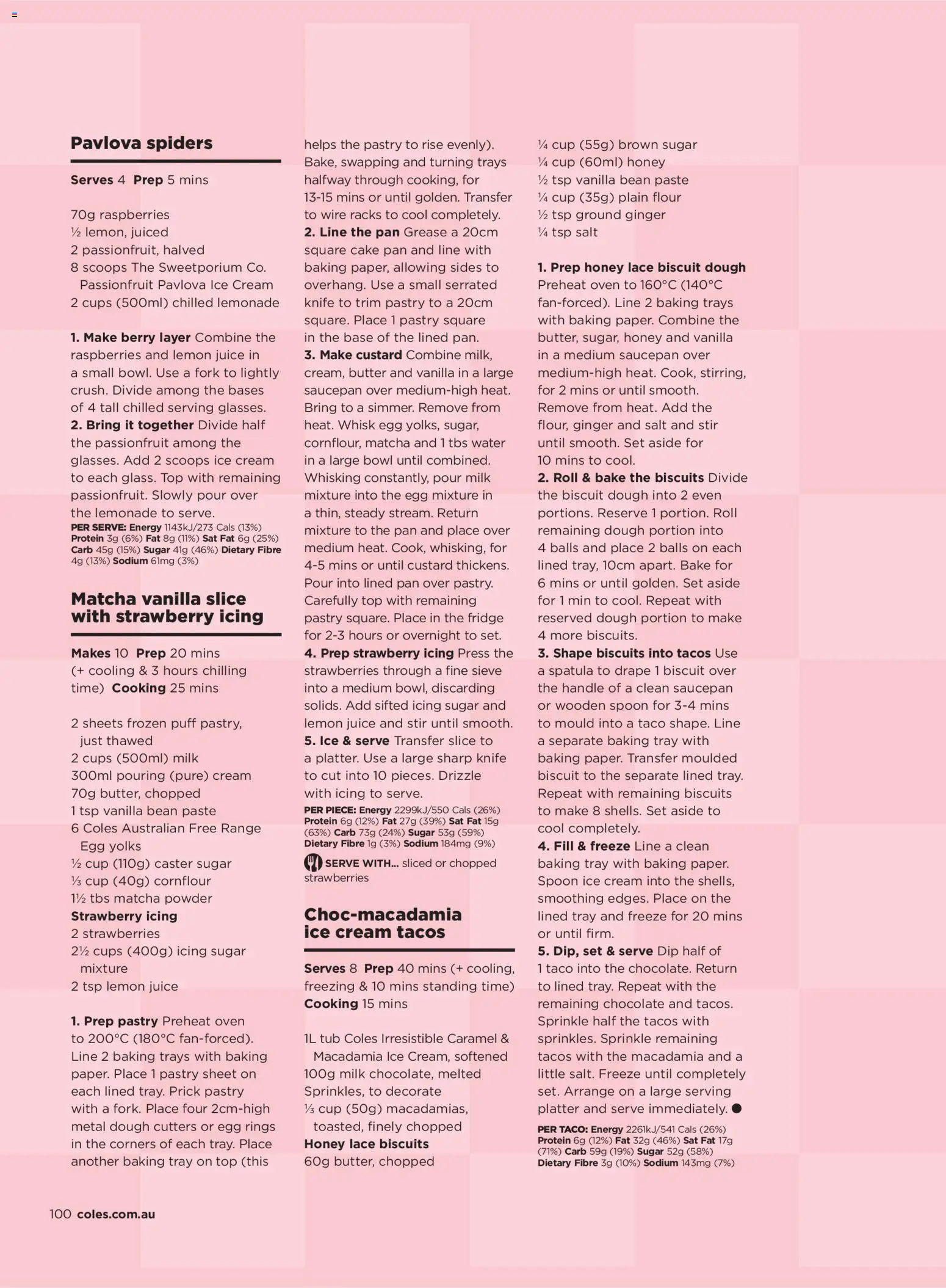 Coles catalogue - valid from 02.01.2026 | Page: 100 | Products: Juice, Ice cream, Sugar, Lemon