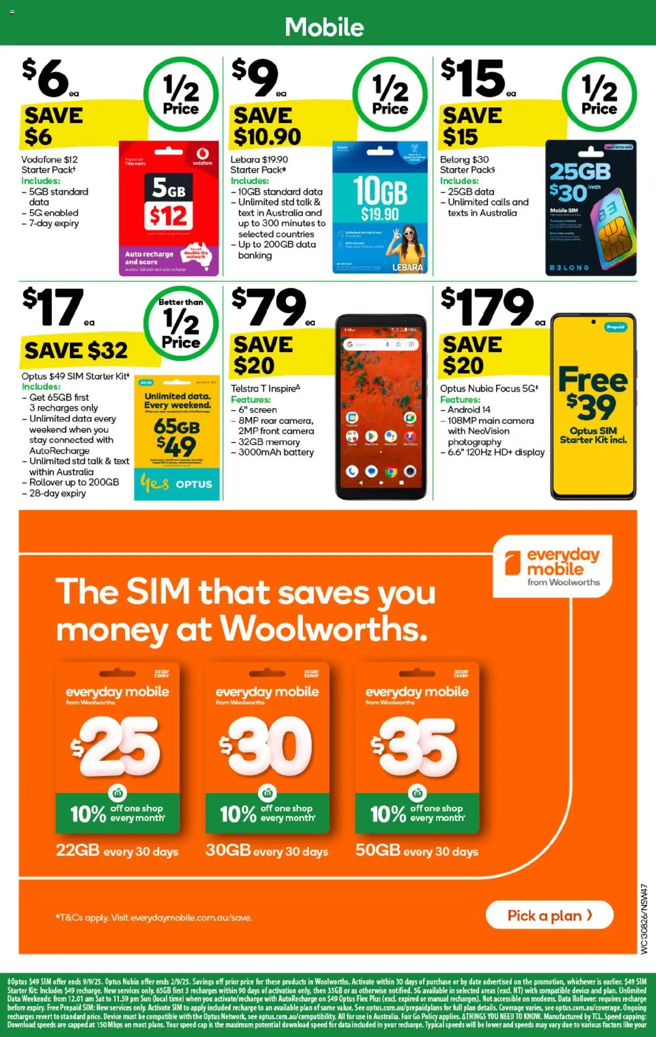 Woolworths catalogue - valid from 27.08.2025 | Page: 47 | Products: Battery, Device, Camera, Screen