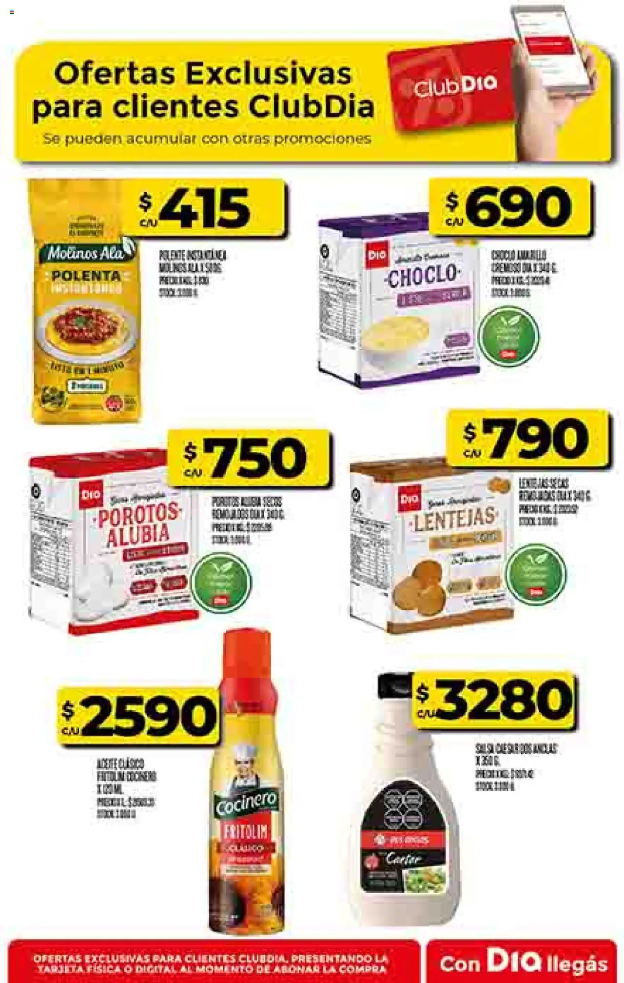 Supermercado DIA Ofertas │ válido desde el 17.09.2025 | Página: 62 | Productos: Choclo, Lentejas, Polenta