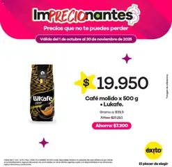 Éxito - Catálogo -  Vista previa de la revista de la tienda Éxito valido desde el 01.10.2025