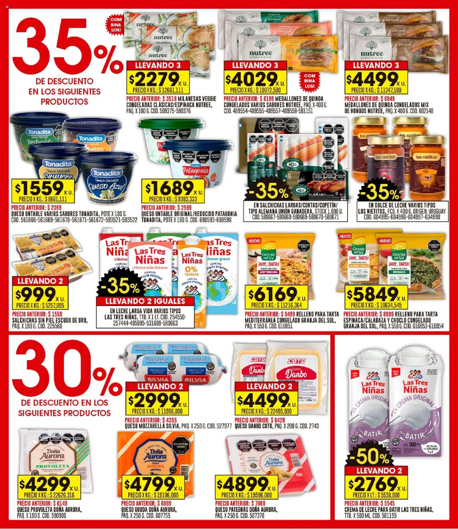 Coto - Ofertas │ válido desde el 19.01.2026 | Página: 8 | Productos: Vitaminas, Queso, Espinaca, Crema