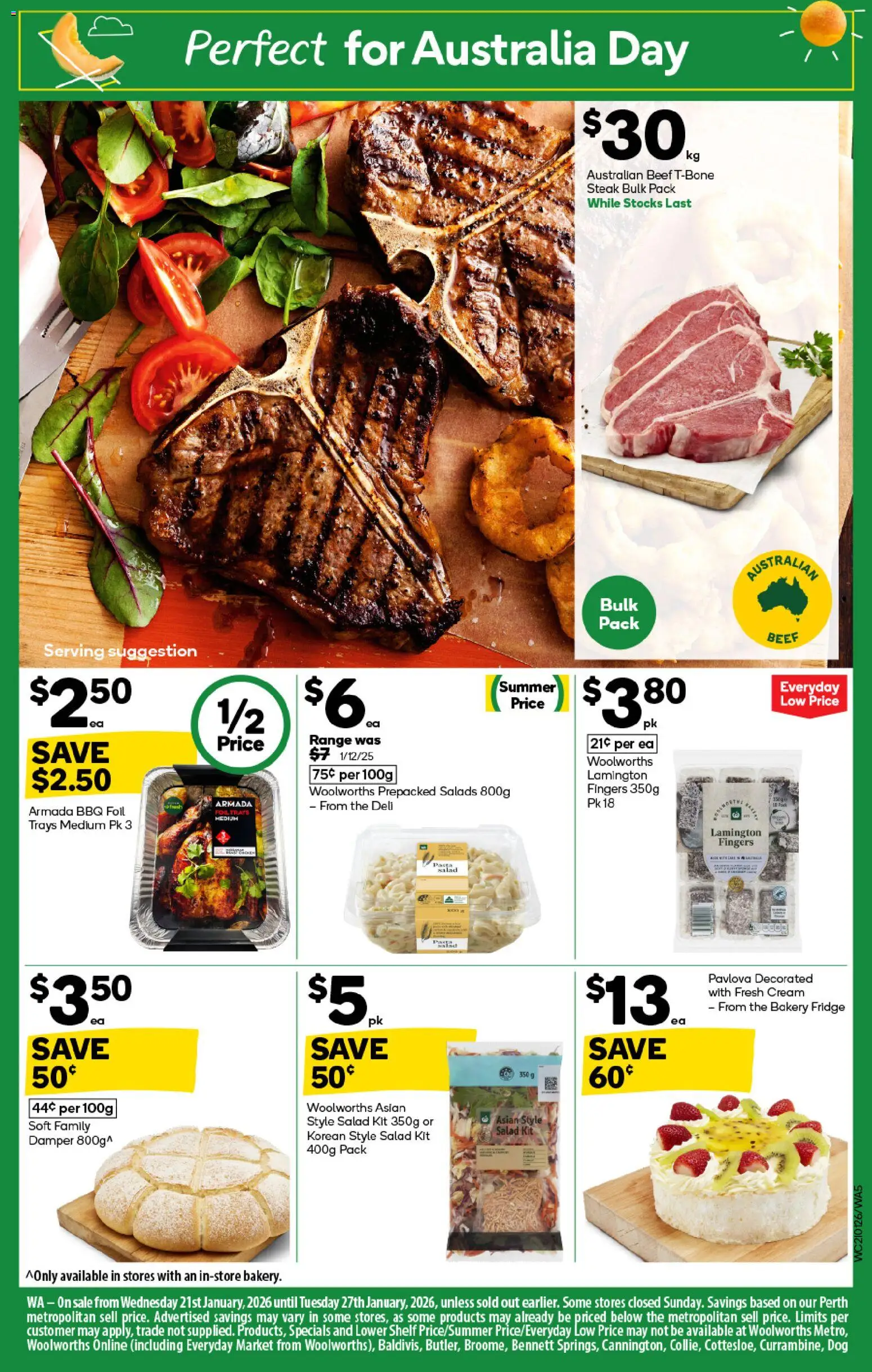 Woolworths catalogue - valid from 21.01.2026 | Page: 5 | Products: Cream, Pavlova, Fridge, Bakery
