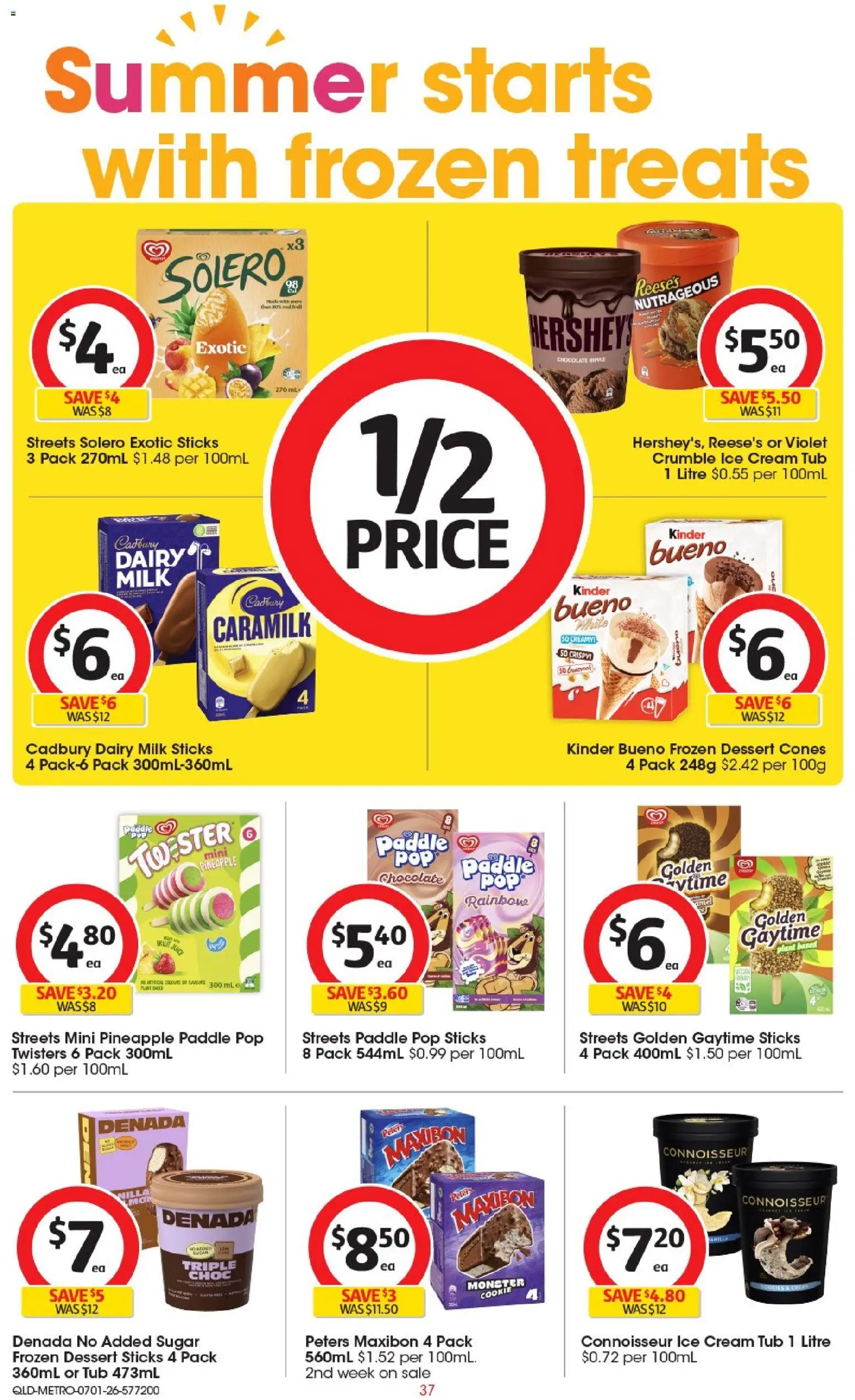 Coles catalogue - valid from 13.01.2026 | Page: 37 | Products: Milk, Dairy, Ice cream, Sugar