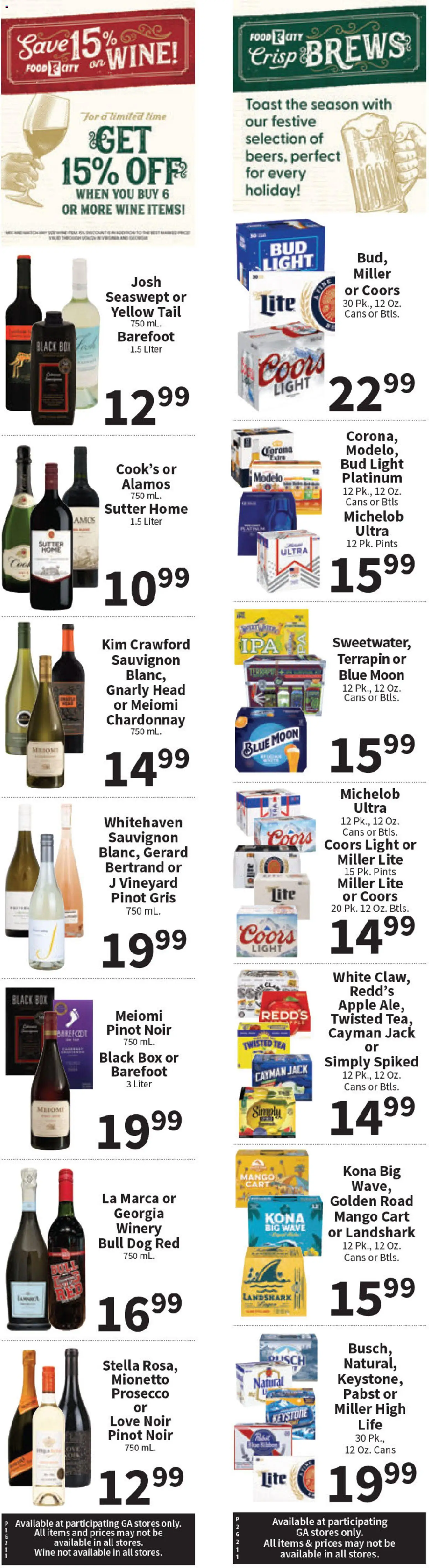 Food City Weekly Ad - valid from 17.12.2025 | Page: 3 | Products: Box, Wine, Tea, Mango